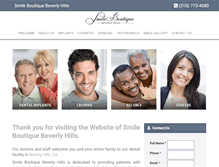 Tablet Screenshot of beverly-hills-dentist.com